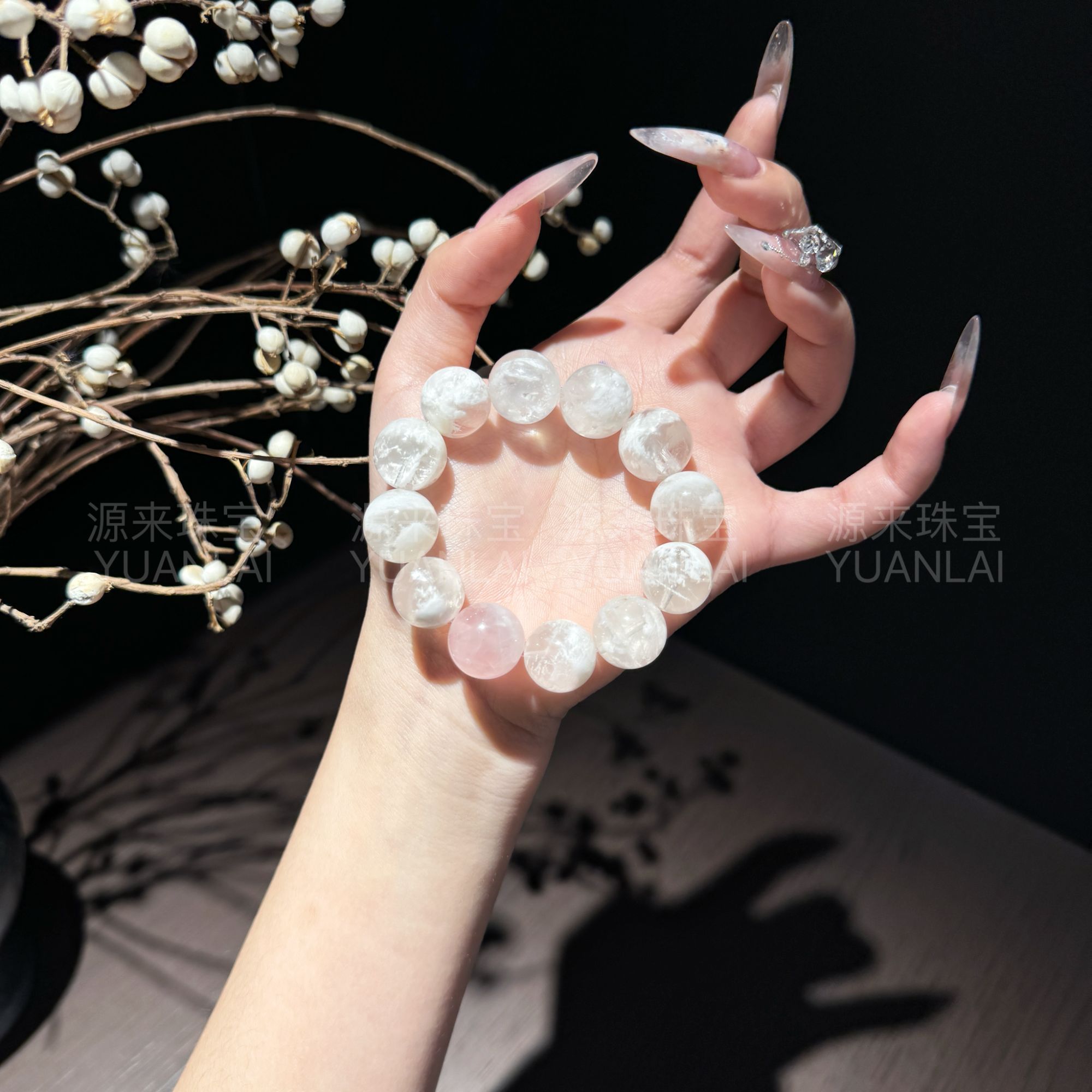 *月亮女神*雪花幽灵手串YY3630