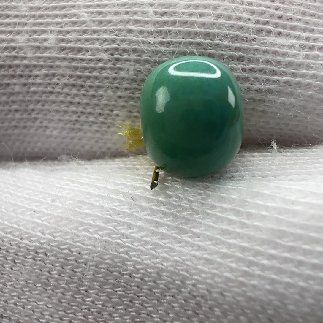 绿松石未镶嵌老型珠7.4*6.1