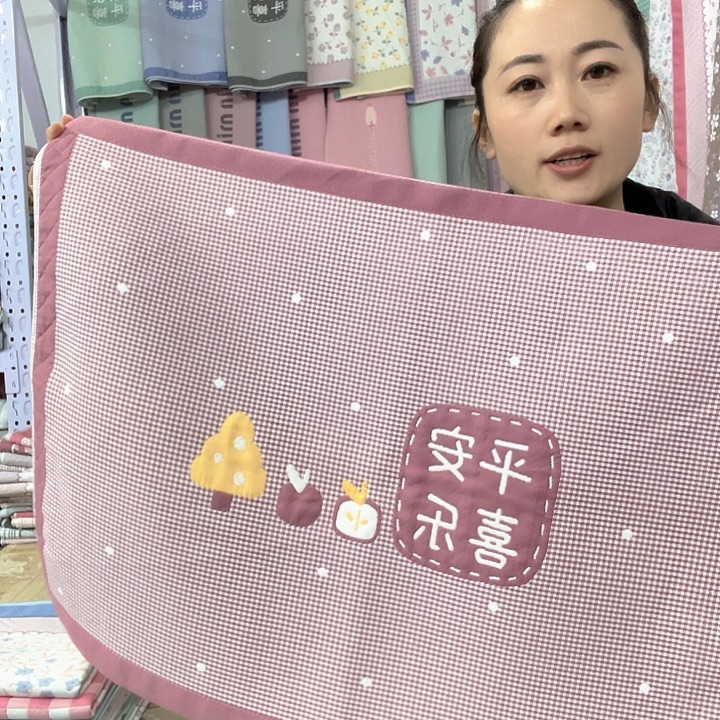 棉特价促销酒红色平安喜乐