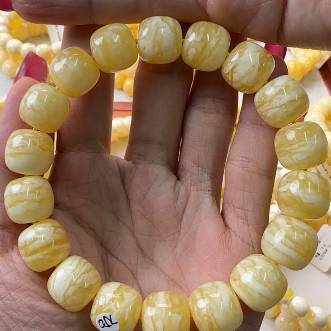 琥珀未镶嵌手链蜜蜡手串