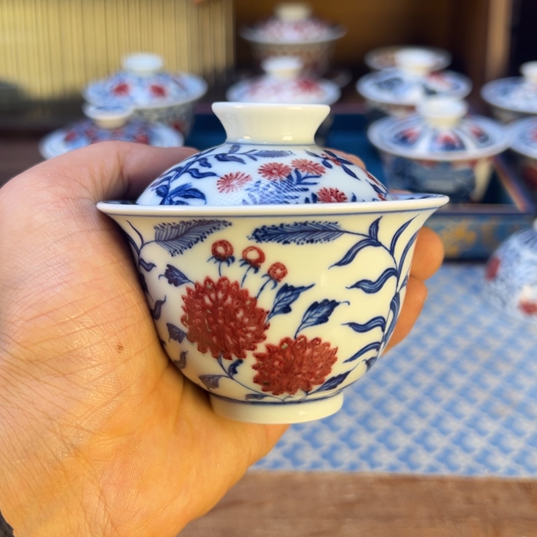 盖碗景德镇茶器百宝箱