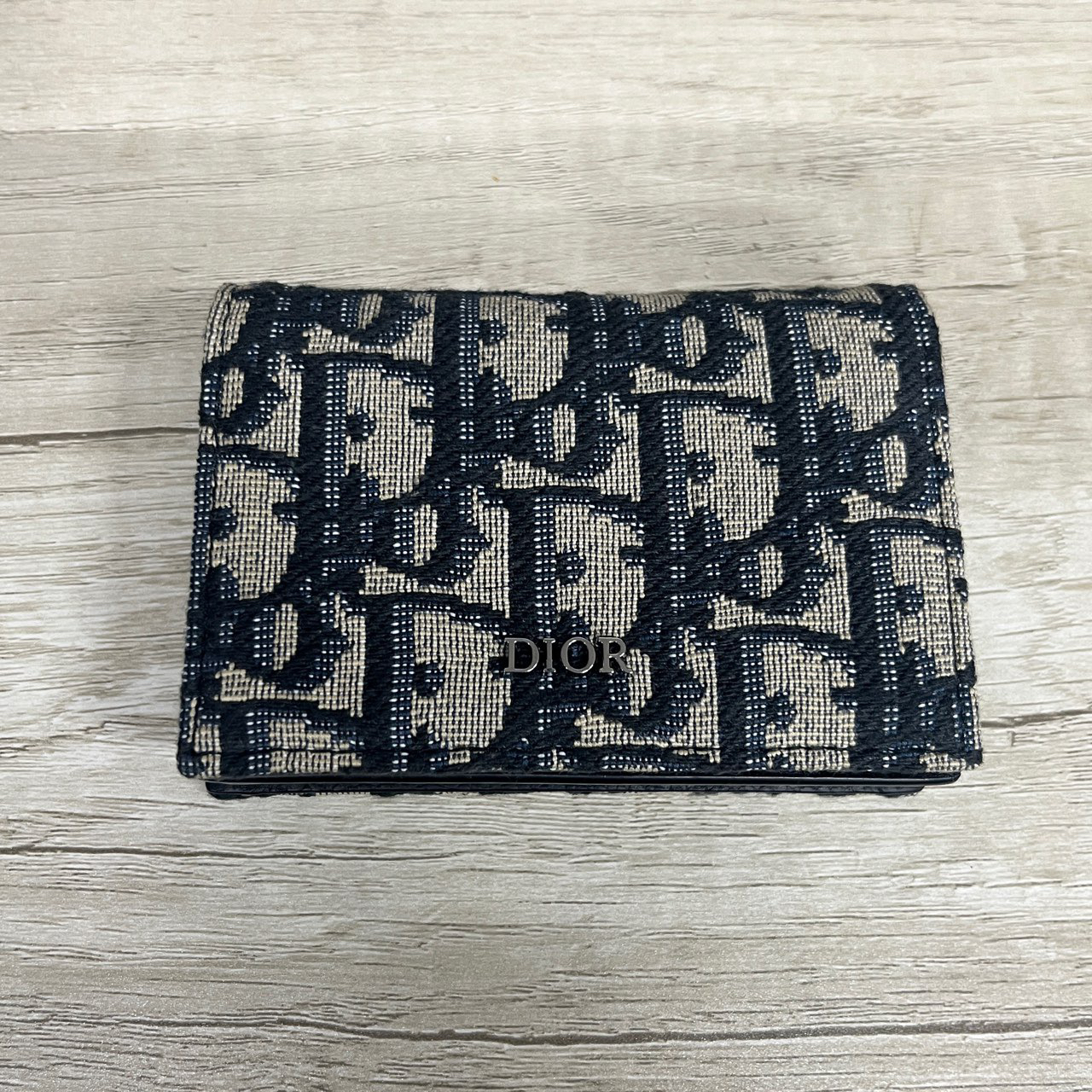 全新未使用 DIOR/迪奥 二折满印老花卡包钱包 全新