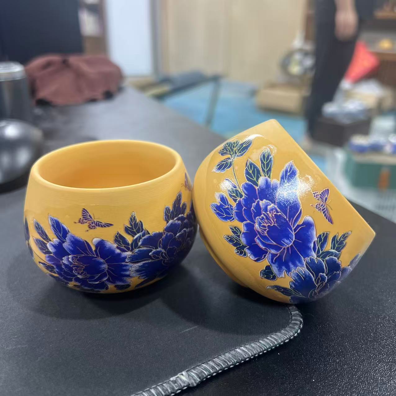段泥牡丹变色茶杯586