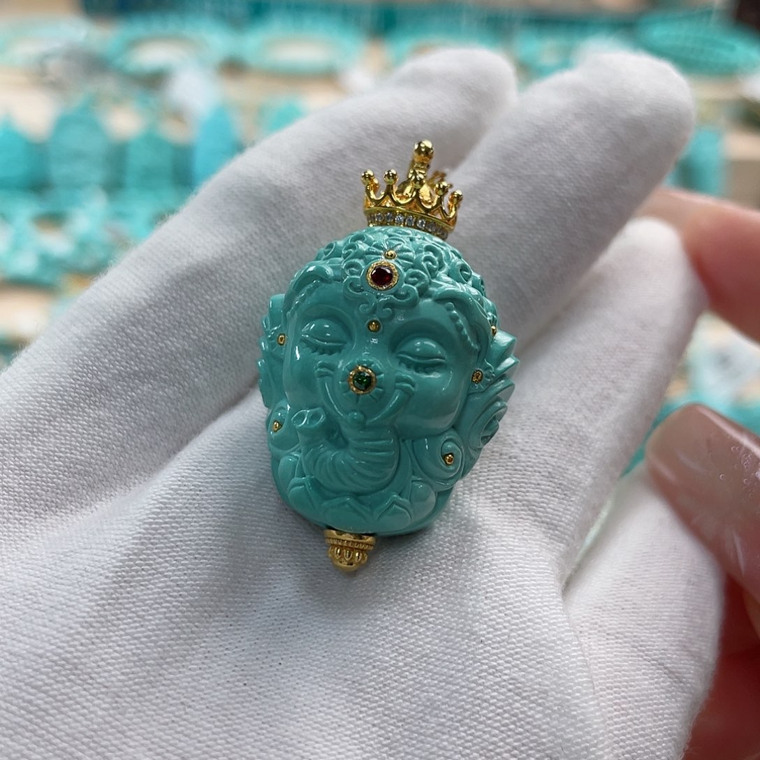 绿松石珠宝奇石未镶嵌