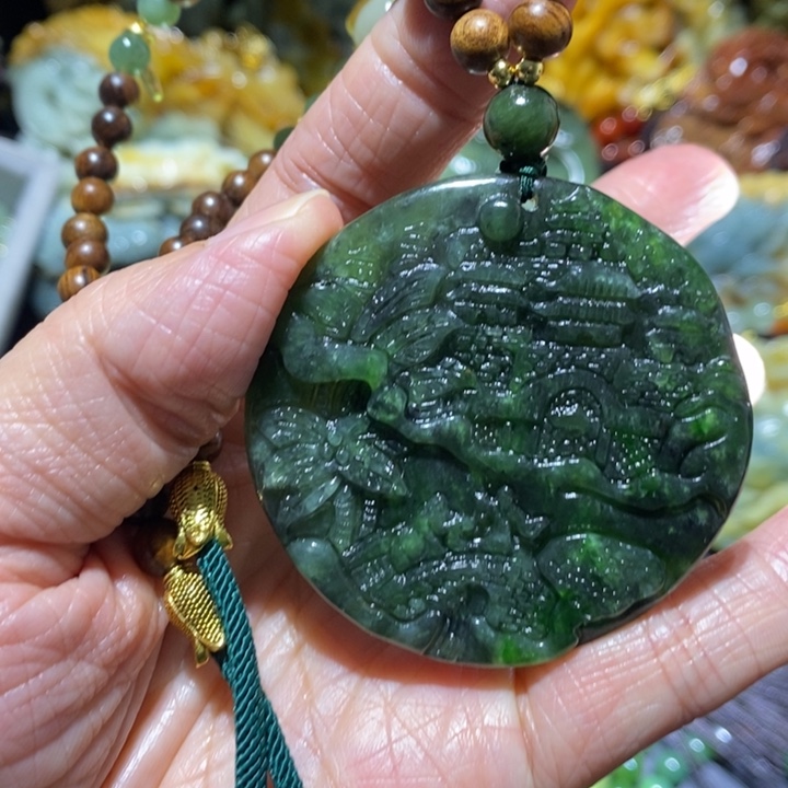 岫玉岫玉吊坠未镶嵌