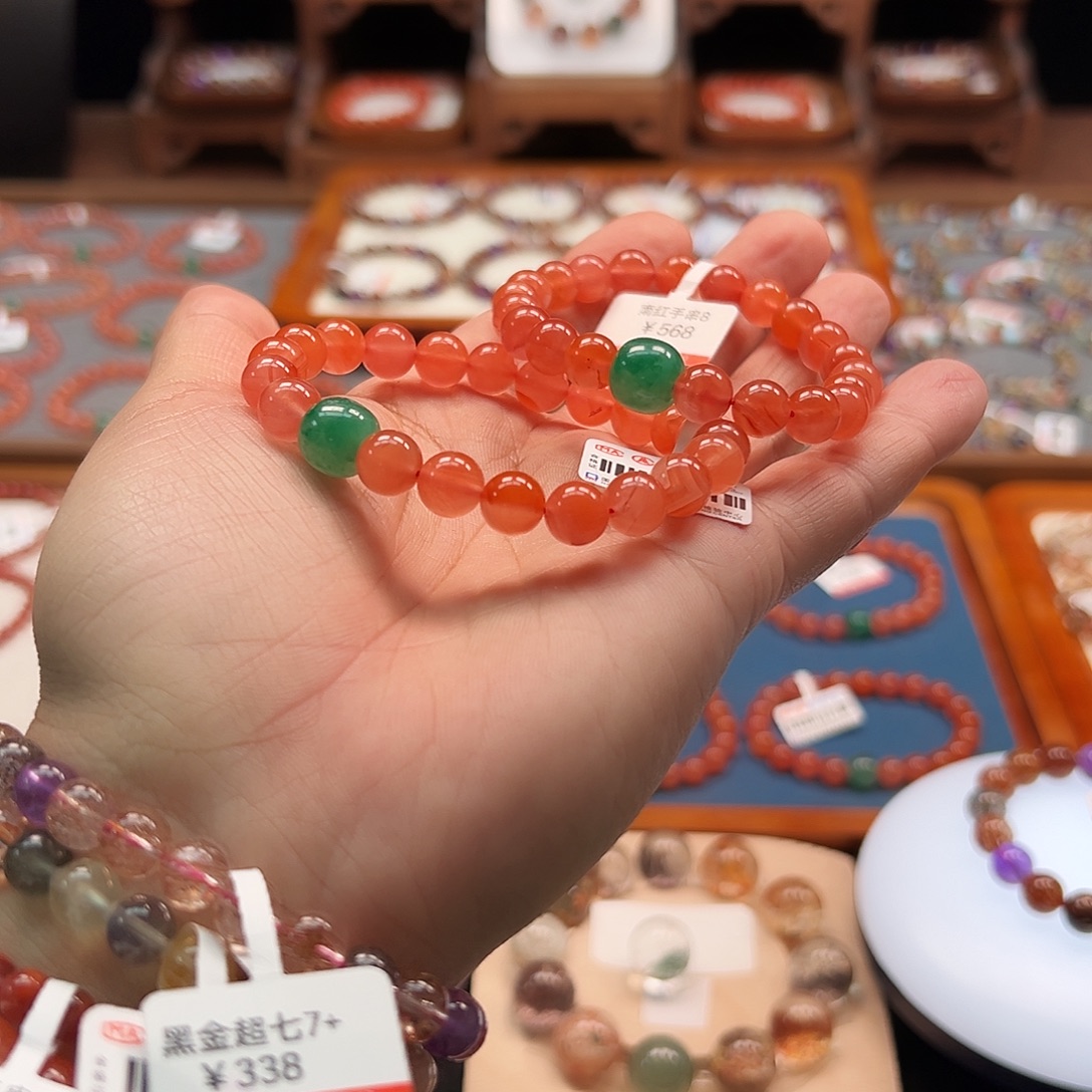 一***️南红玛瑙未镶嵌手链