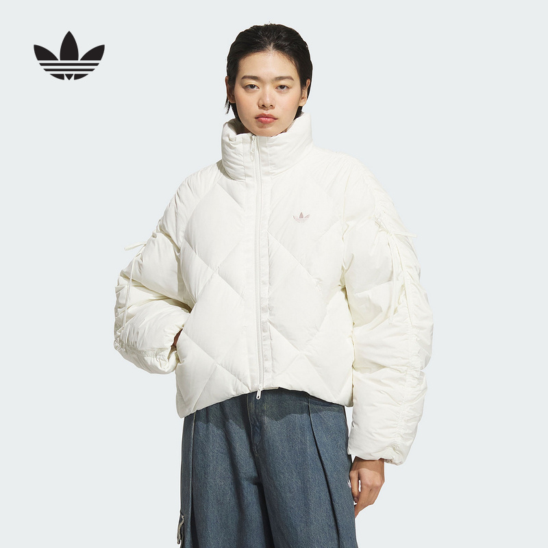 【新春氛围感】adidas/阿迪达斯 冬季女短羽绒服服 KC2611