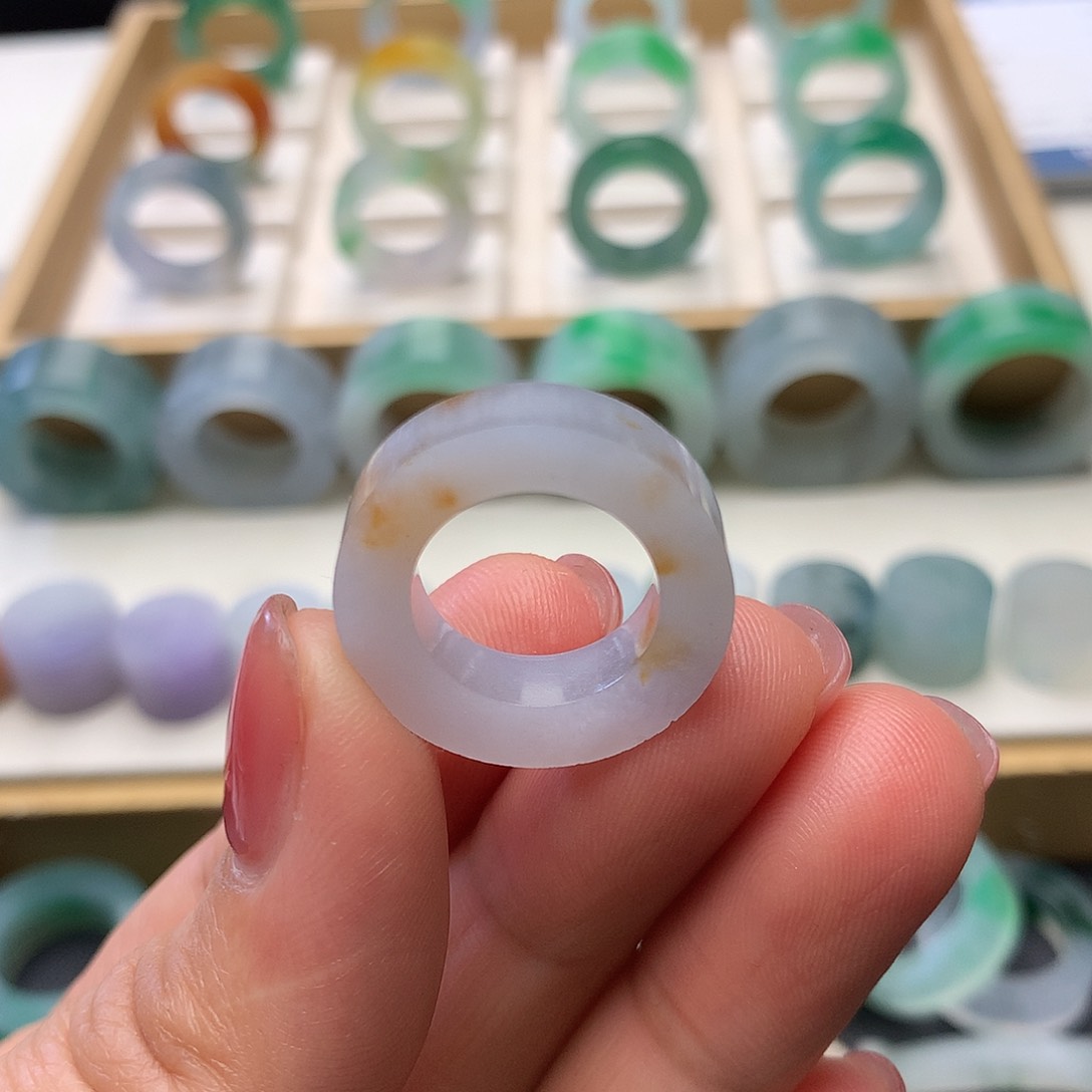 定制翡翠未镶嵌翡翠戒指8/12