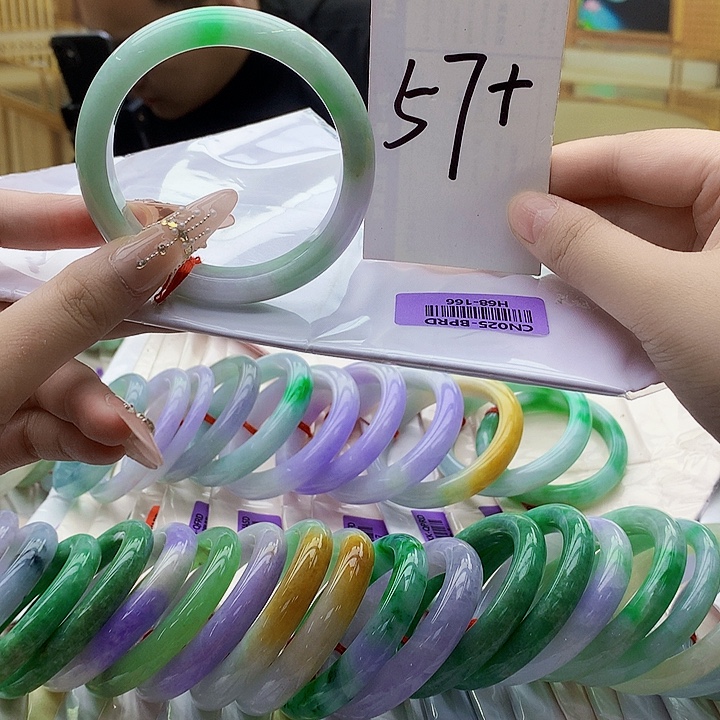 翡翠未镶嵌手镯mm