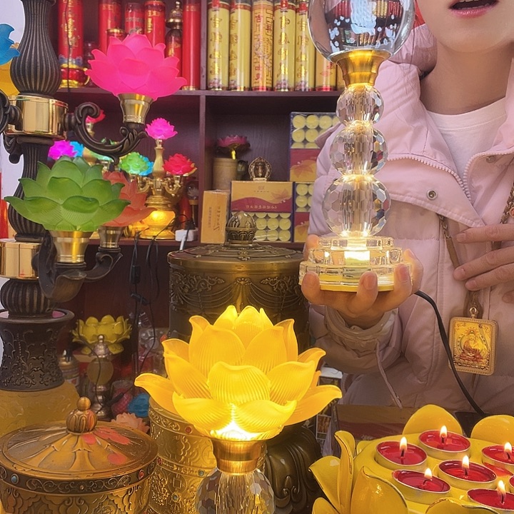 有机玻璃莲花灯莲花灯