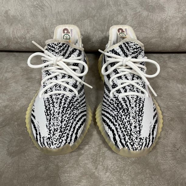 42.5码 椰子350 白斑马 无原盒