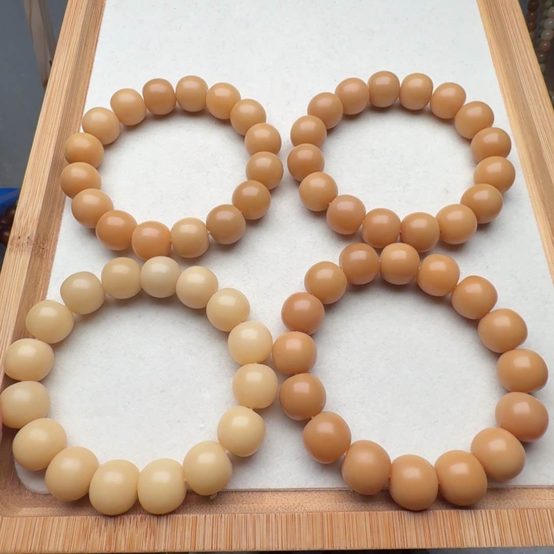 菩提根/象牙果手串卡15天然干磨