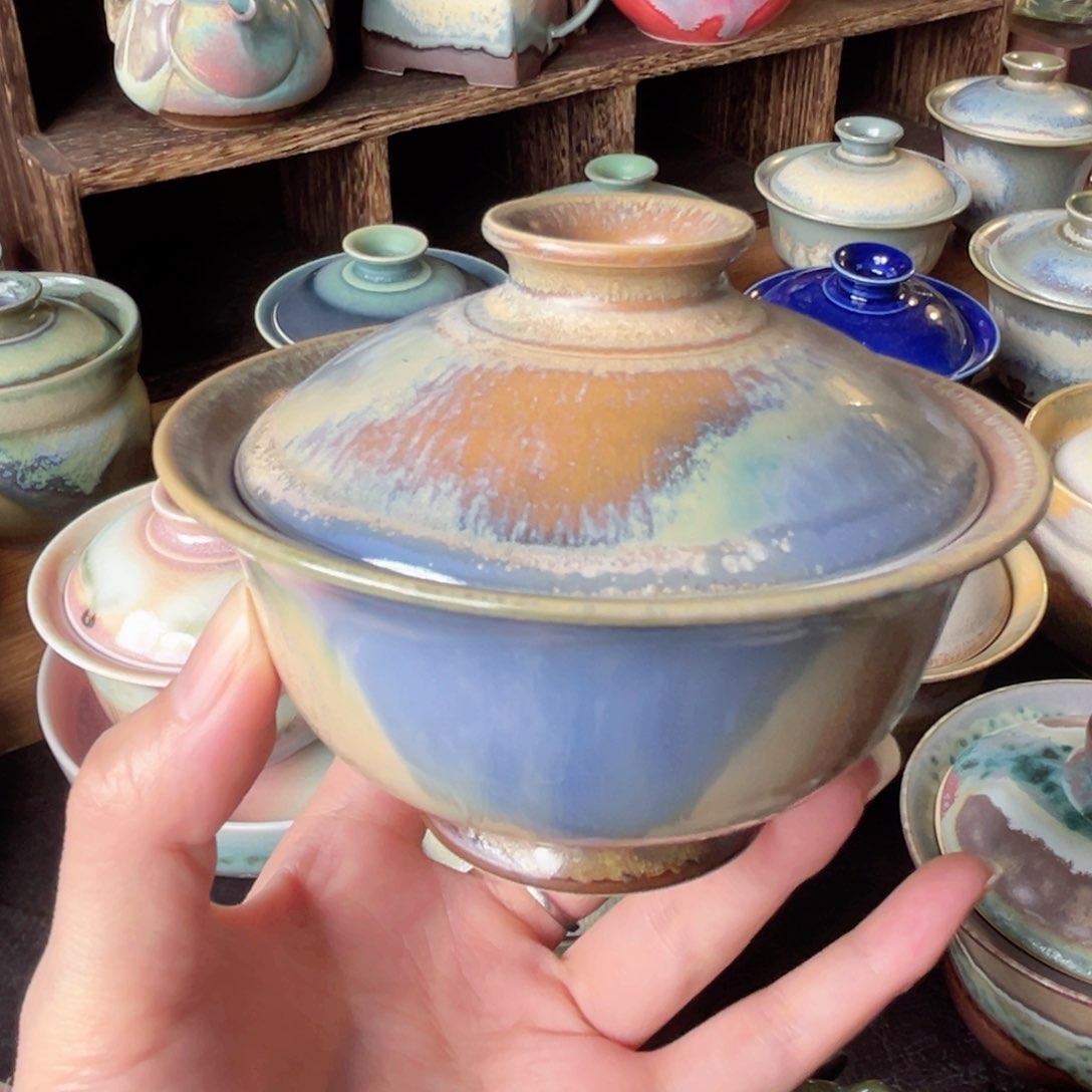 杯纯手工制作柴烧茶器