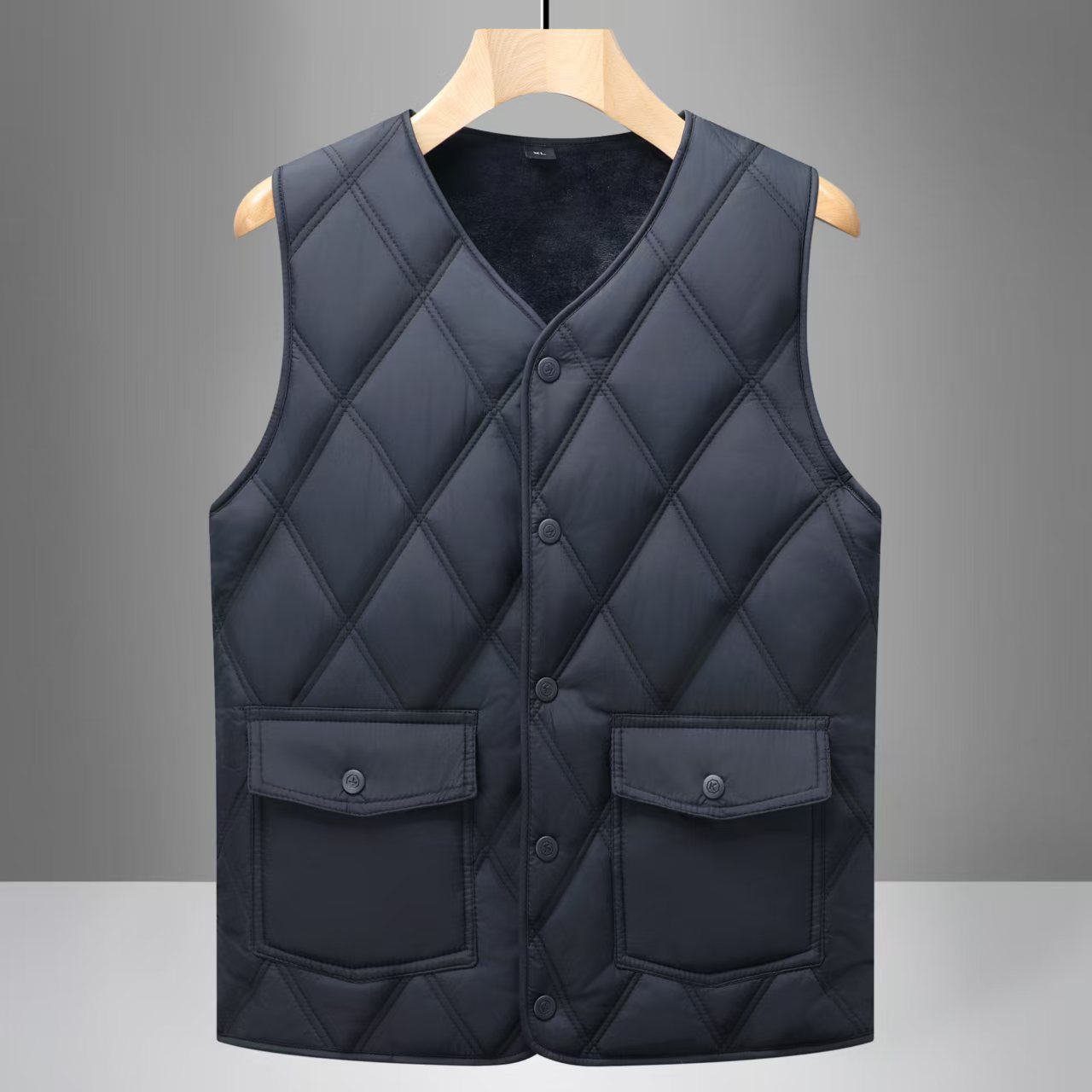 棉马甲秋冬新款加绒加厚