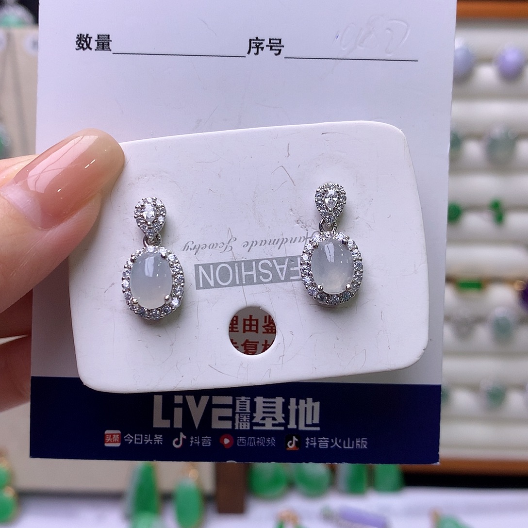 翡翠银S925镶嵌戒指