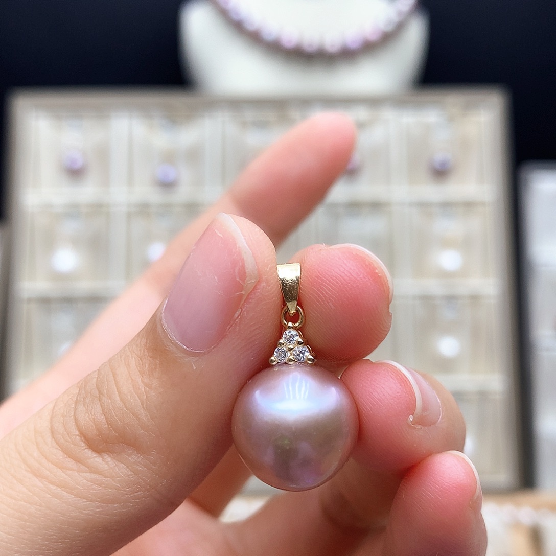 颈饰合金淡水珍珠