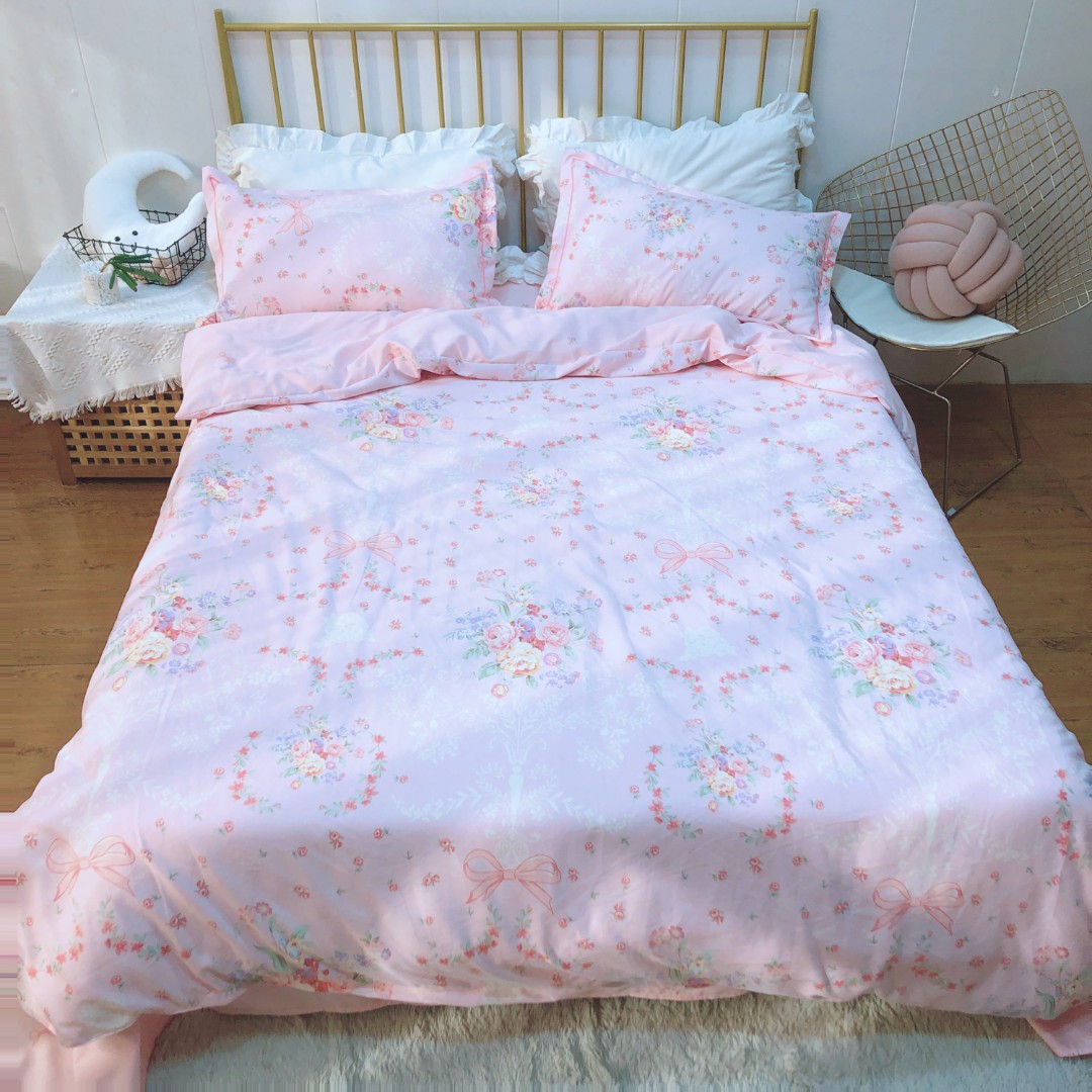 【唯美四件套】斜纹棉 加厚加密 密实贴身透气