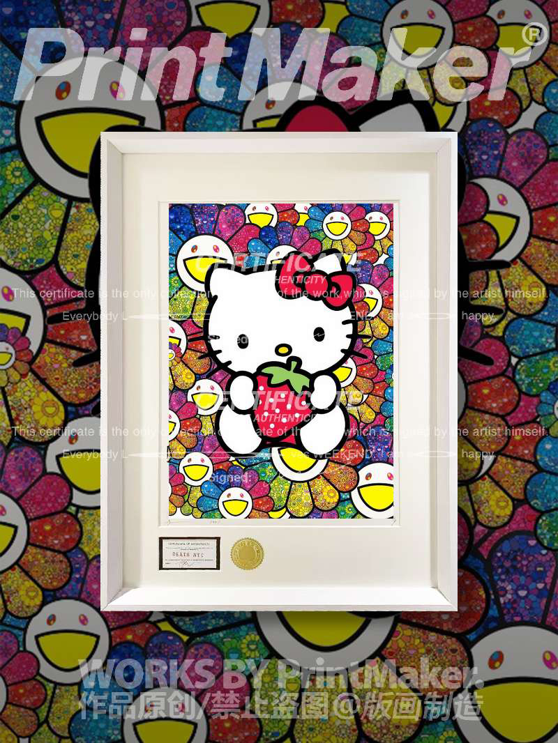 Death NYC《kitty系列》潮流限量艺术版画客厅玄关卧室挂画