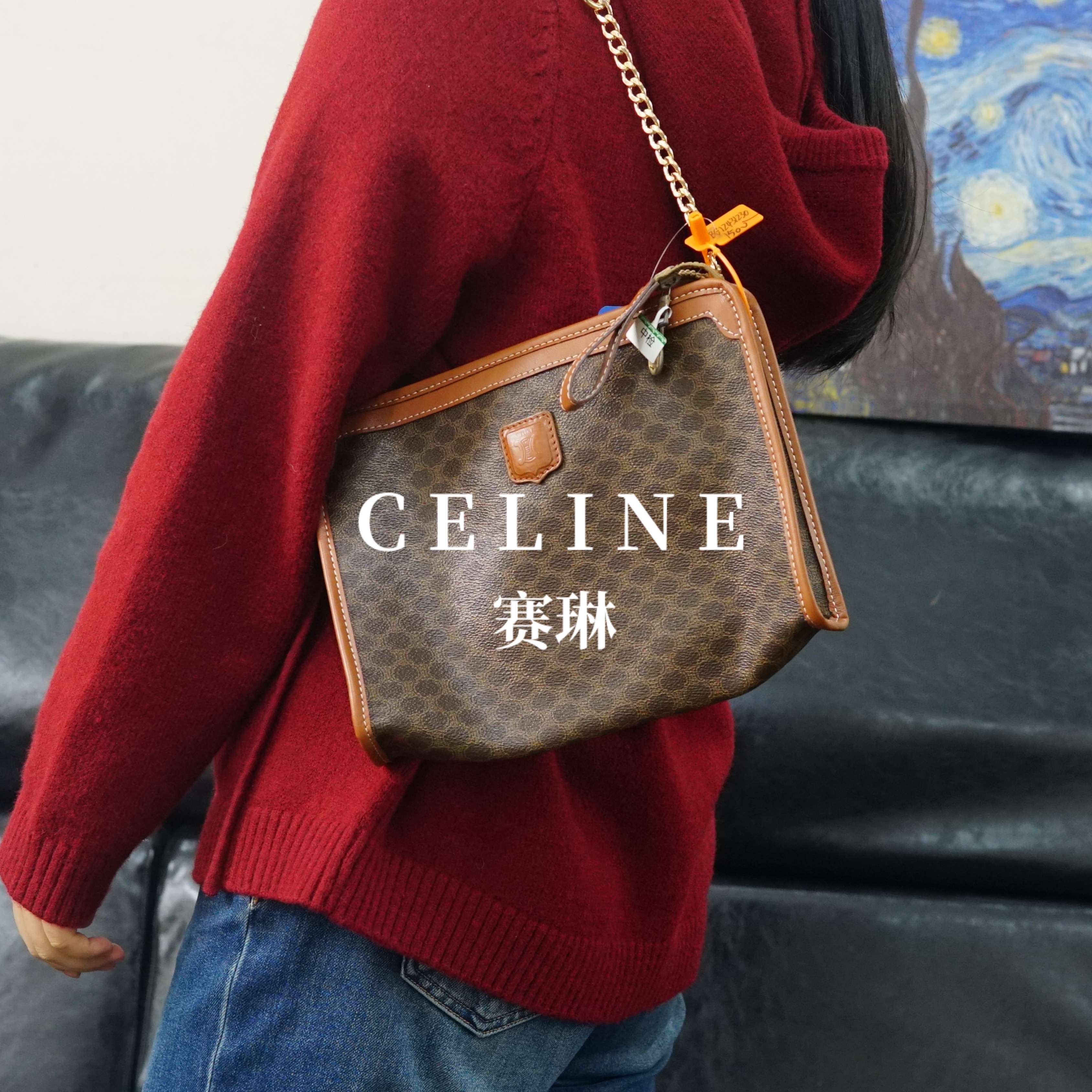 95新 Celine/思琳 老花单肩包/FYBG12431230/1230