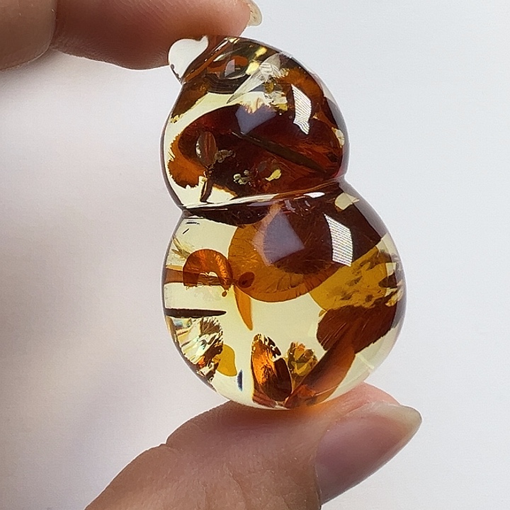 琥珀（花珀）未镶嵌颈饰