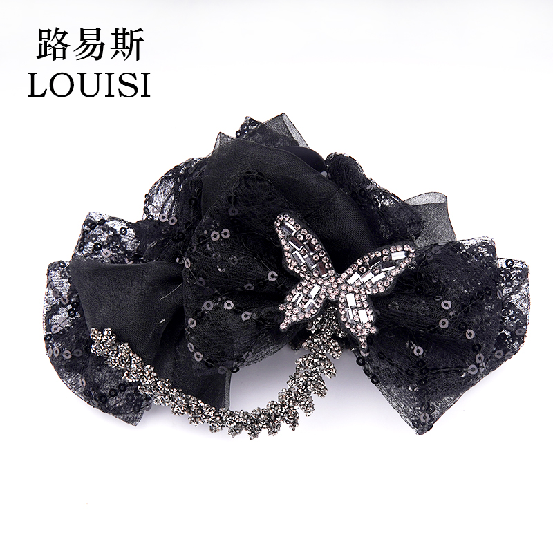 巴黎王妃【蝶笙】高级感麦穗抓夹后脑勺盘发发饰MY1292