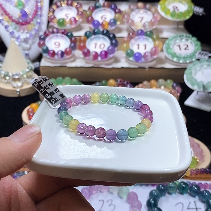 手链未镶嵌萤石彩虹7加