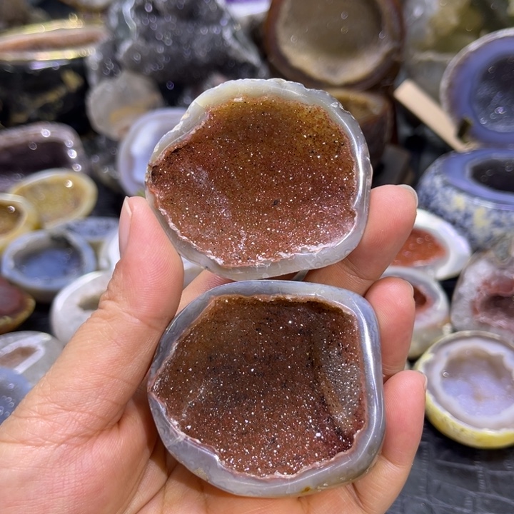 水晶未镶嵌珠宝半成品高货聚宝盆