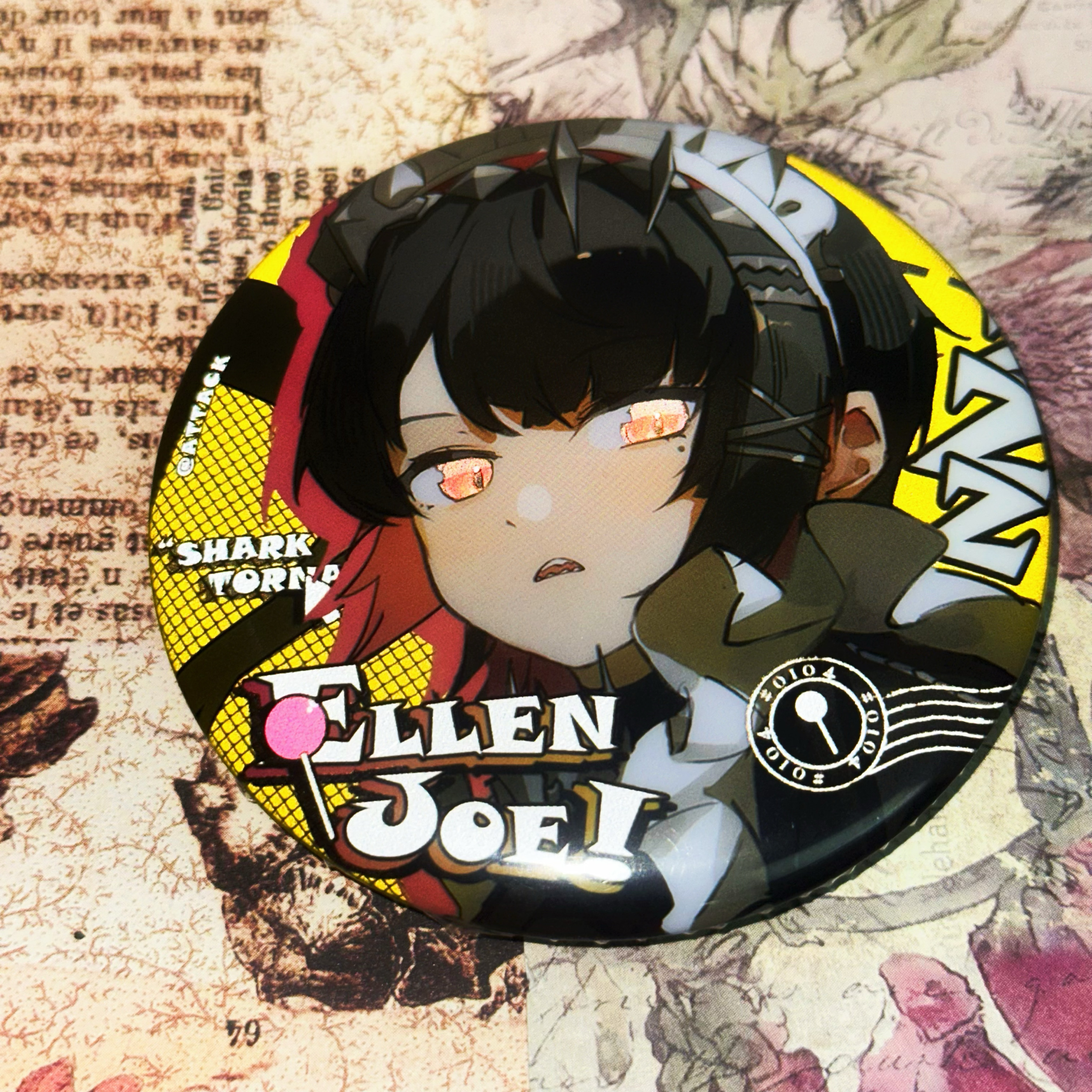 【大米不吃·艾莲·乔】绝区零画师授权同人吧唧拍立得反光双闪