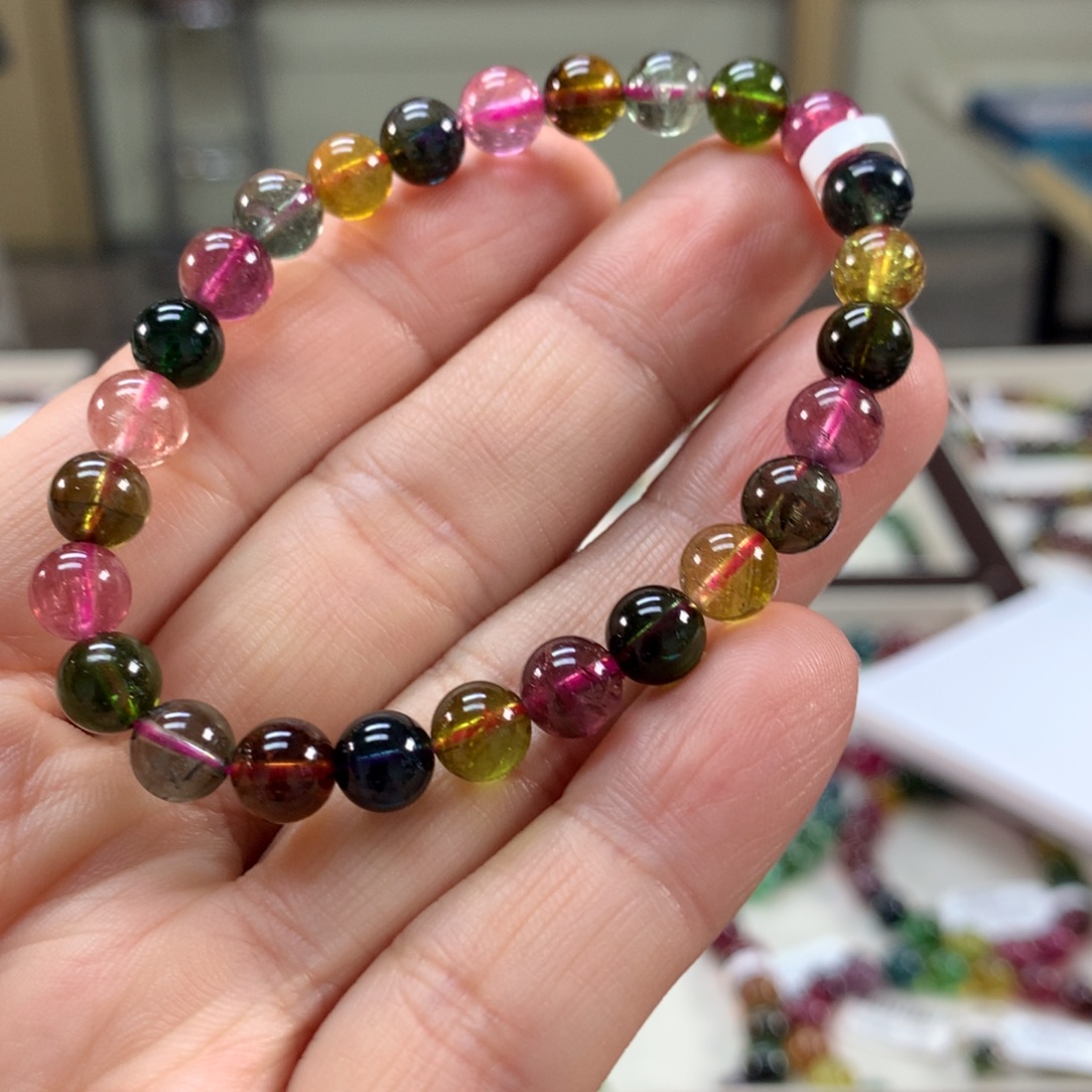 碧玺手链未镶嵌7左右