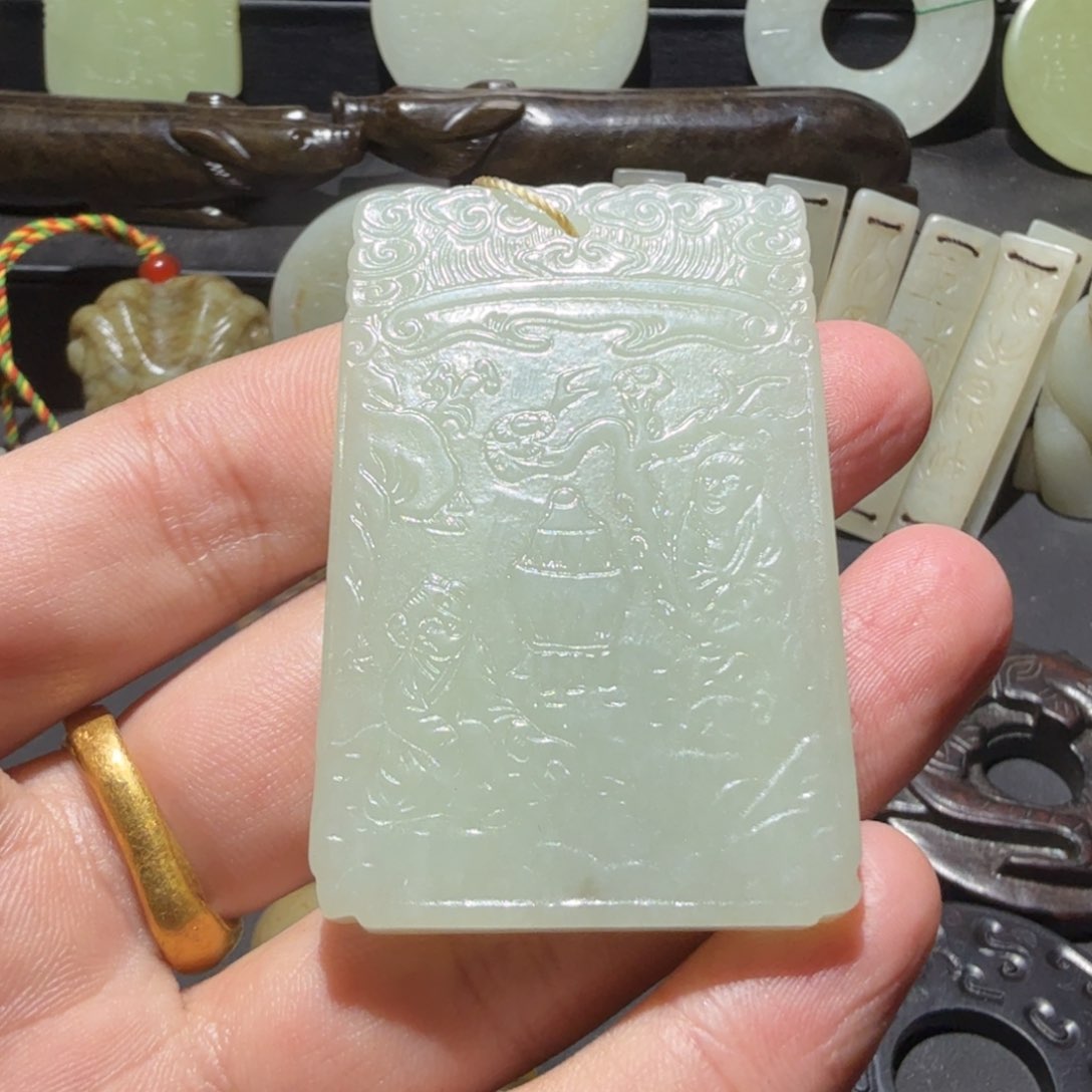 未镶嵌和田玉（糖玉）挂件豪**丈