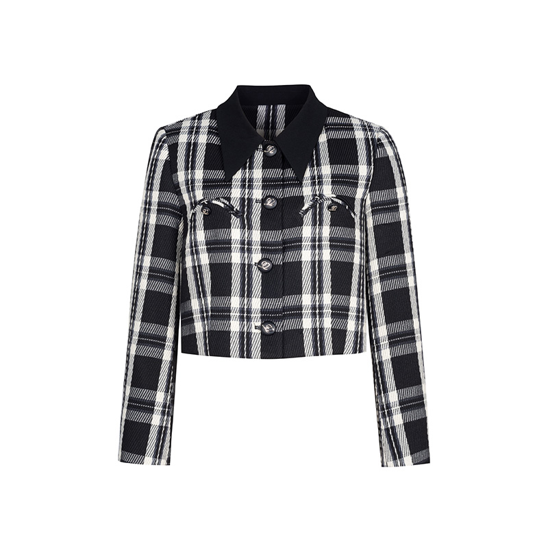 【昕昕严选】商场同款春秋新品色织格斜纹西装外套N201A41312A