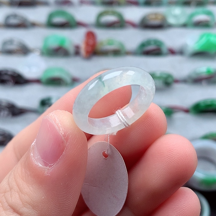 翡翠戒指未镶嵌13-14号