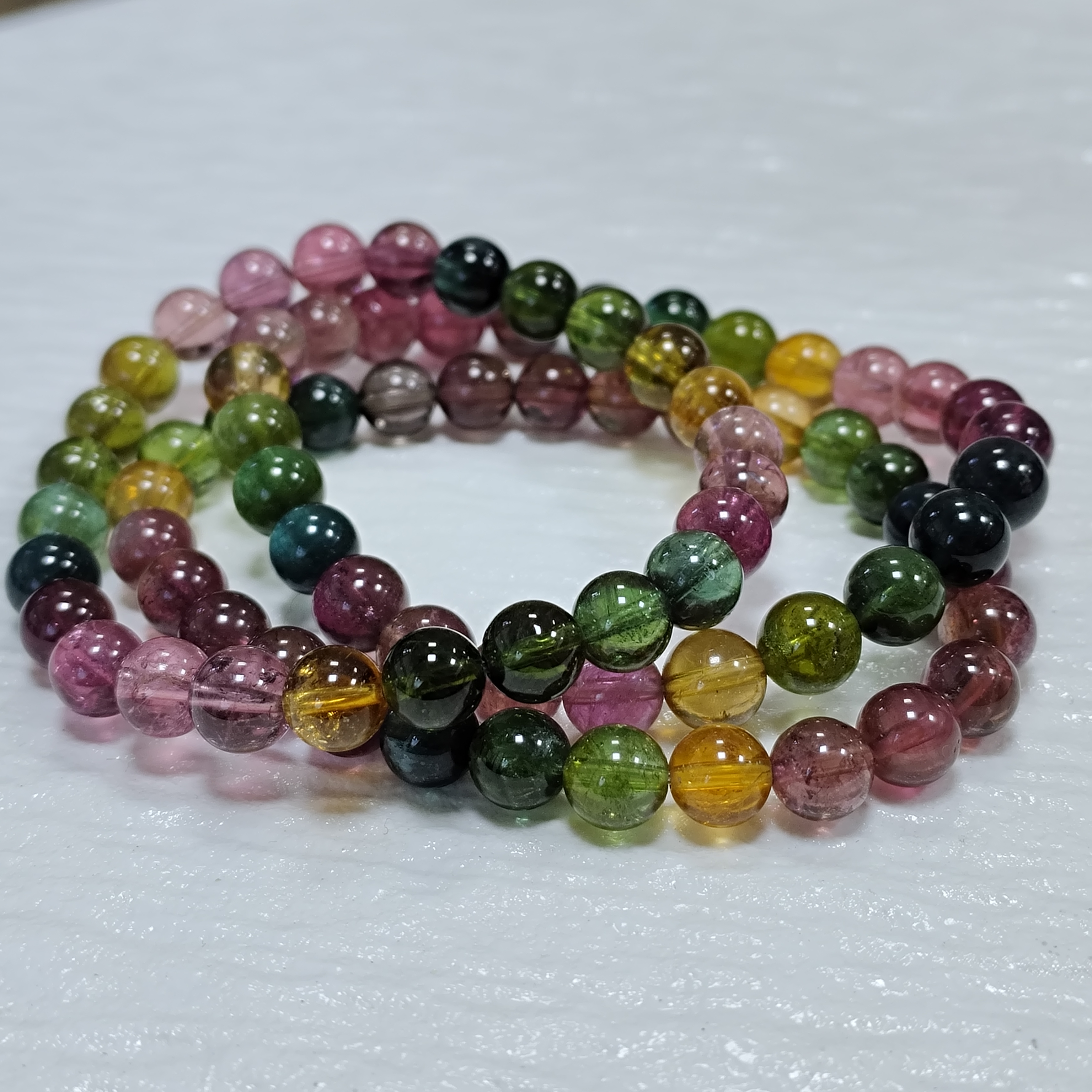 【村有晶品】天然碧玺单圈手链 多样性发一件 约7mm  116ZBQQ