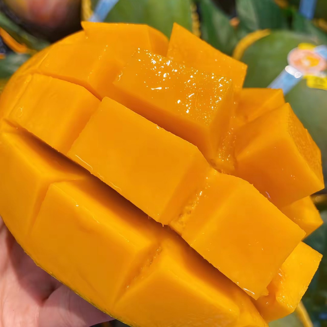 新鲜应季水果凯特芒四川攀枝花产地精选直采大青芒鲜甜多汁放软食用四川省