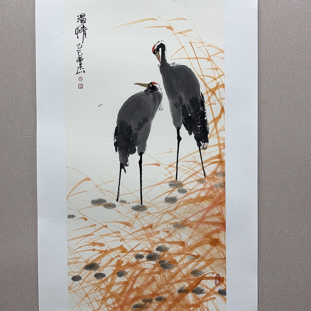国画艺术家真人手绘