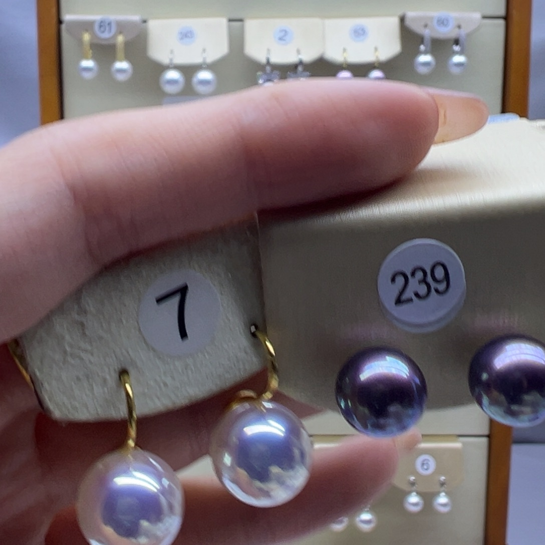 淡水珍珠未镶嵌耳饰