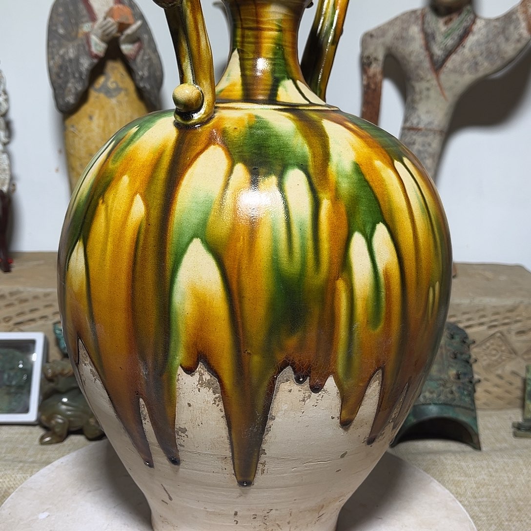 长***）瓷片精品瓷器摆件