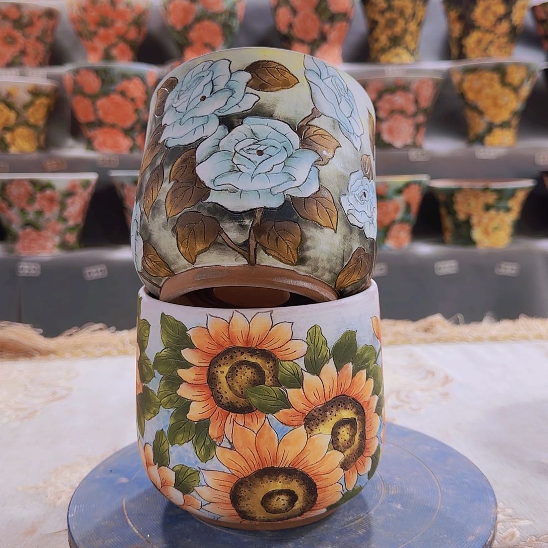 缸陶瓷花盆陶瓷花盆