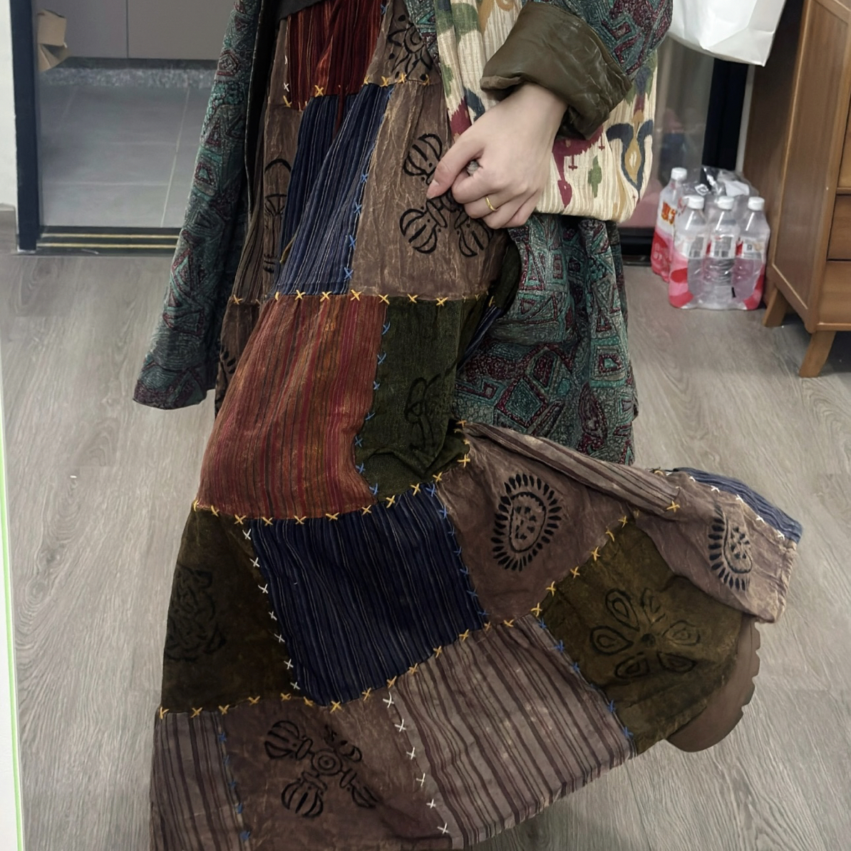 4号链接【方圆复古vintage】古着孤品半身裙扣号直播（直播间链接）
