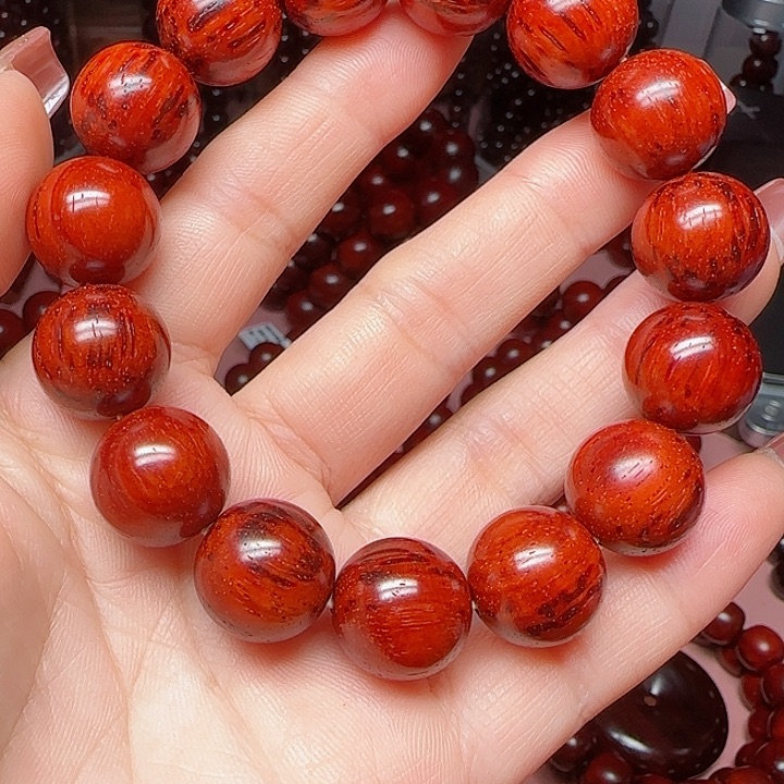 小叶紫檀手串/手链拆房老料15:15