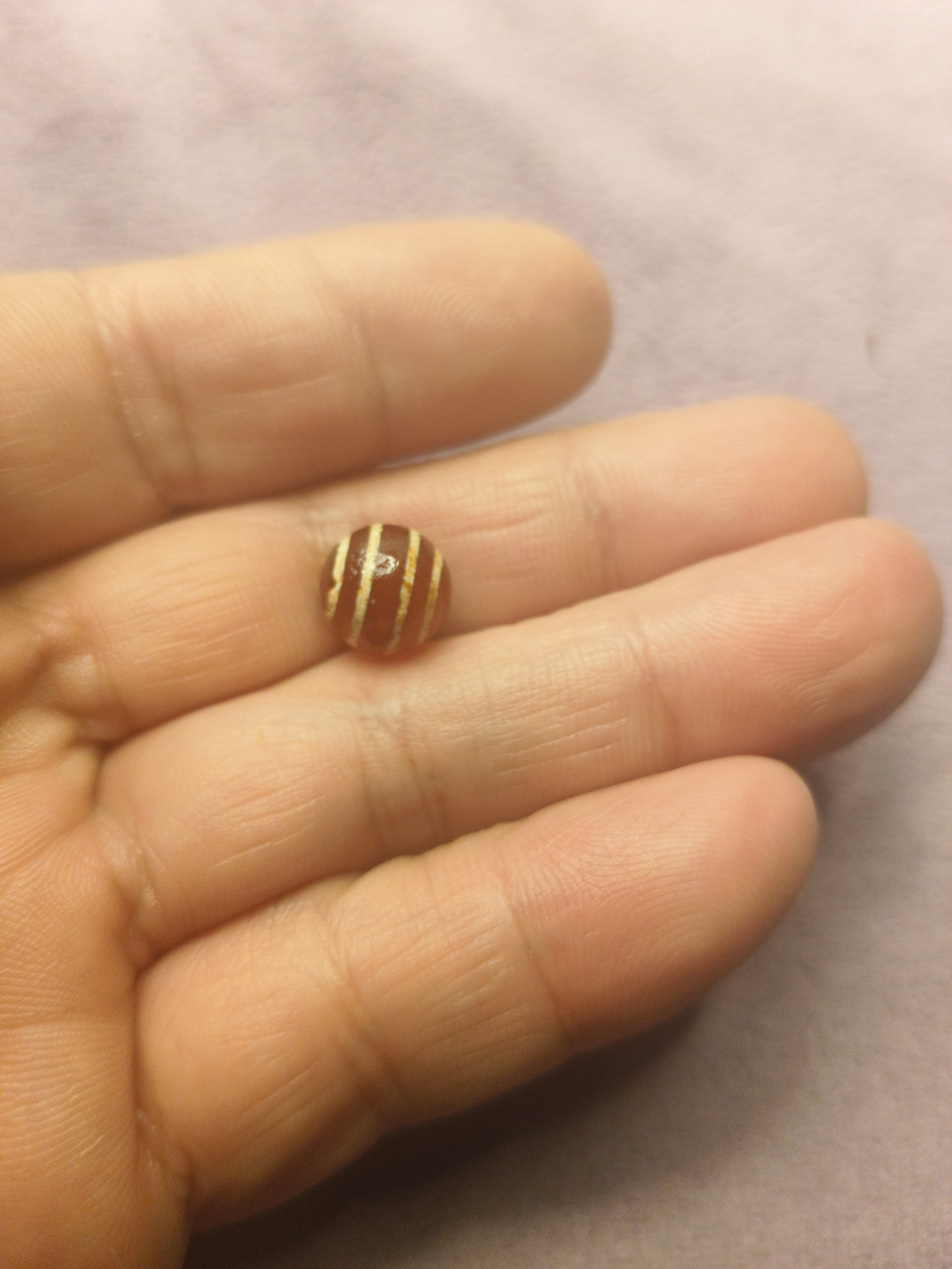 红肉玛瑙锁骨链珠