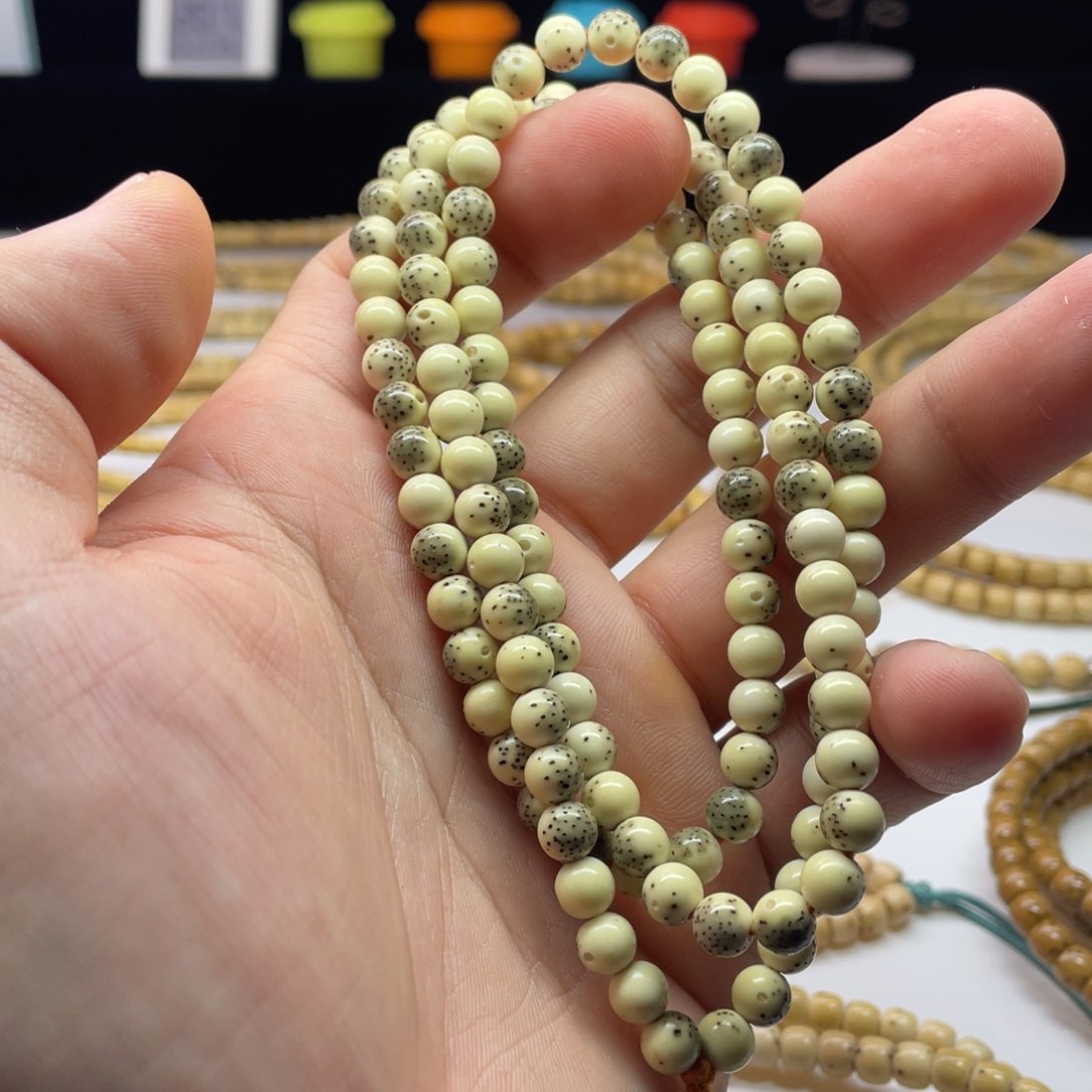 星月菩提手串66圆珠大留白108