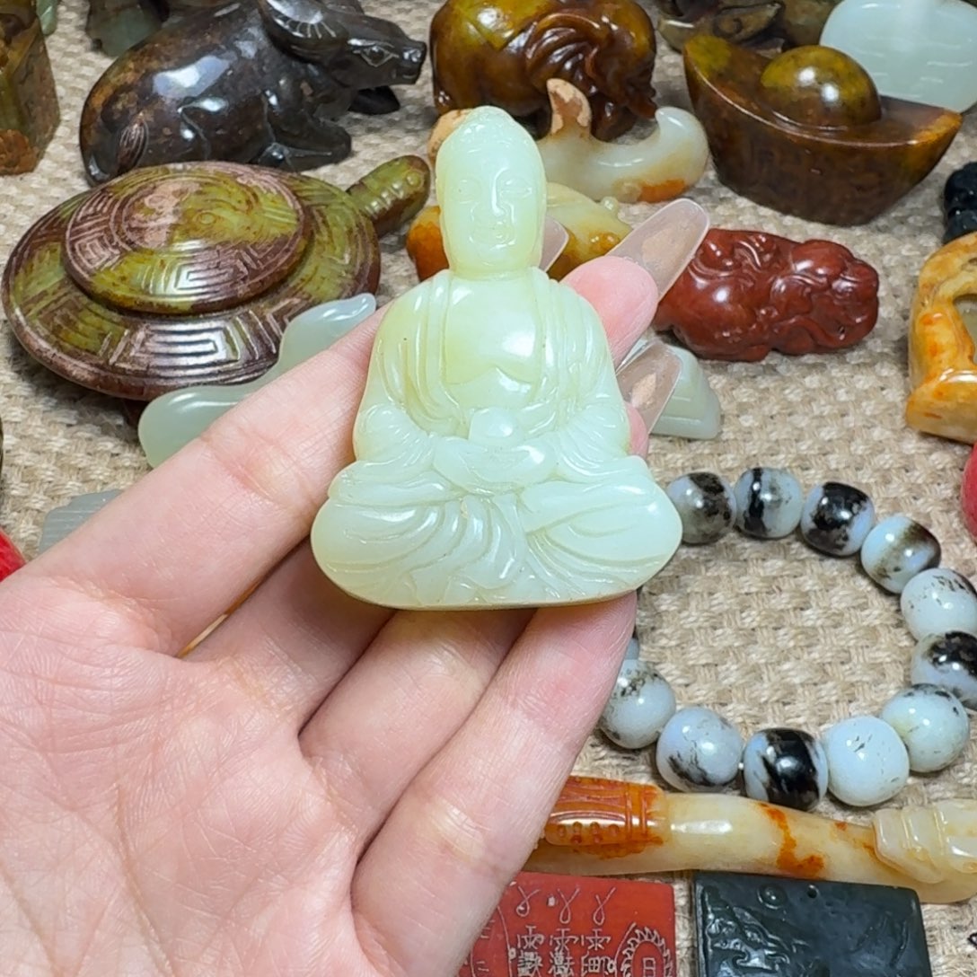 白玉菩提吊坠挂件