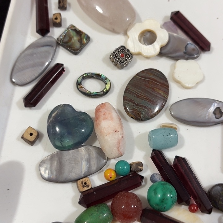 玛瑙/玉髓合金珠宝半成品75号打包