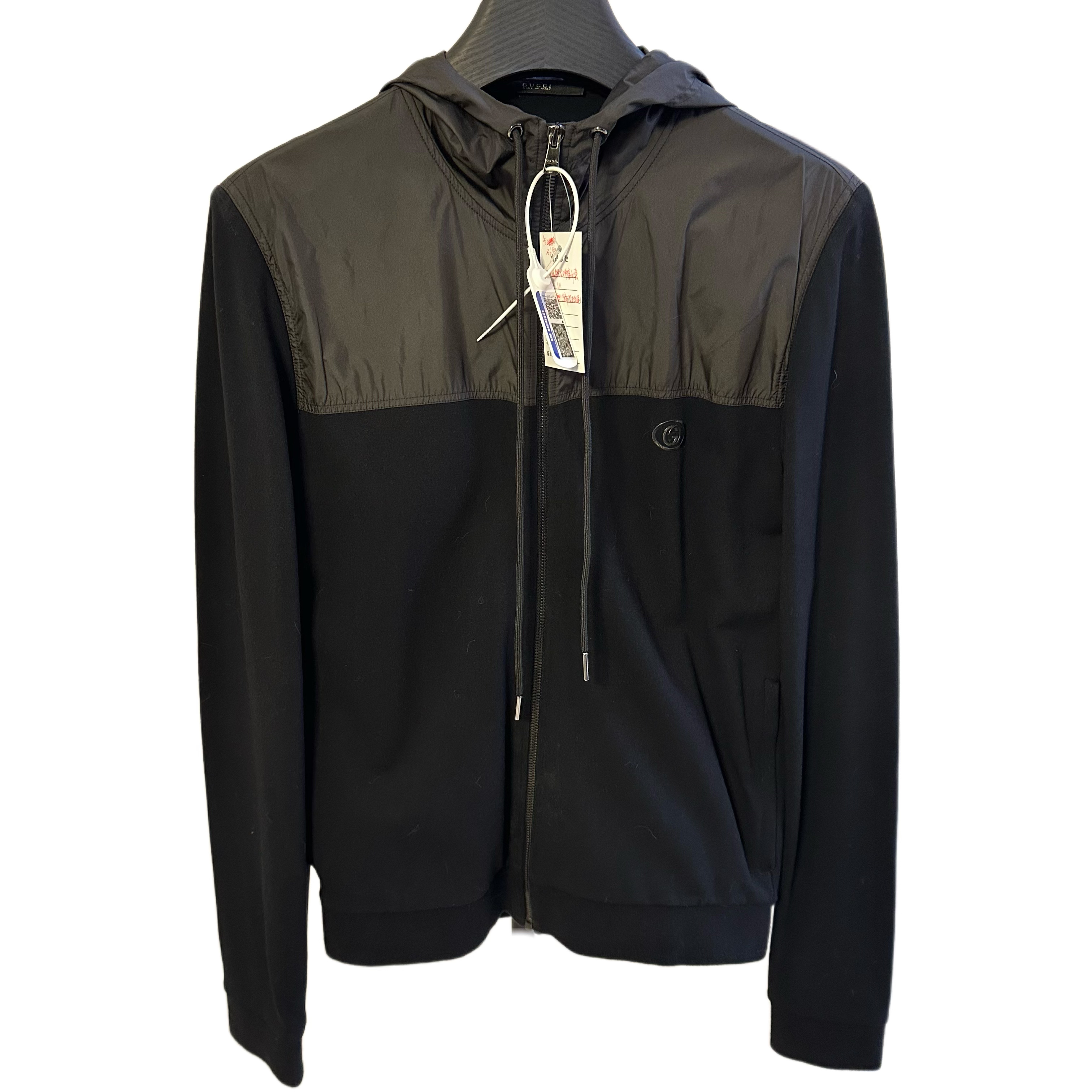 未使用 GUCCI/古驰 0517全新古驰尼龙拼接外套 M 码（建议 140斤）