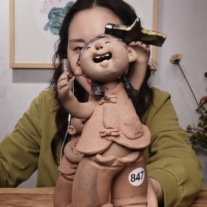 粗砂羲娲娃系列作品站女娃