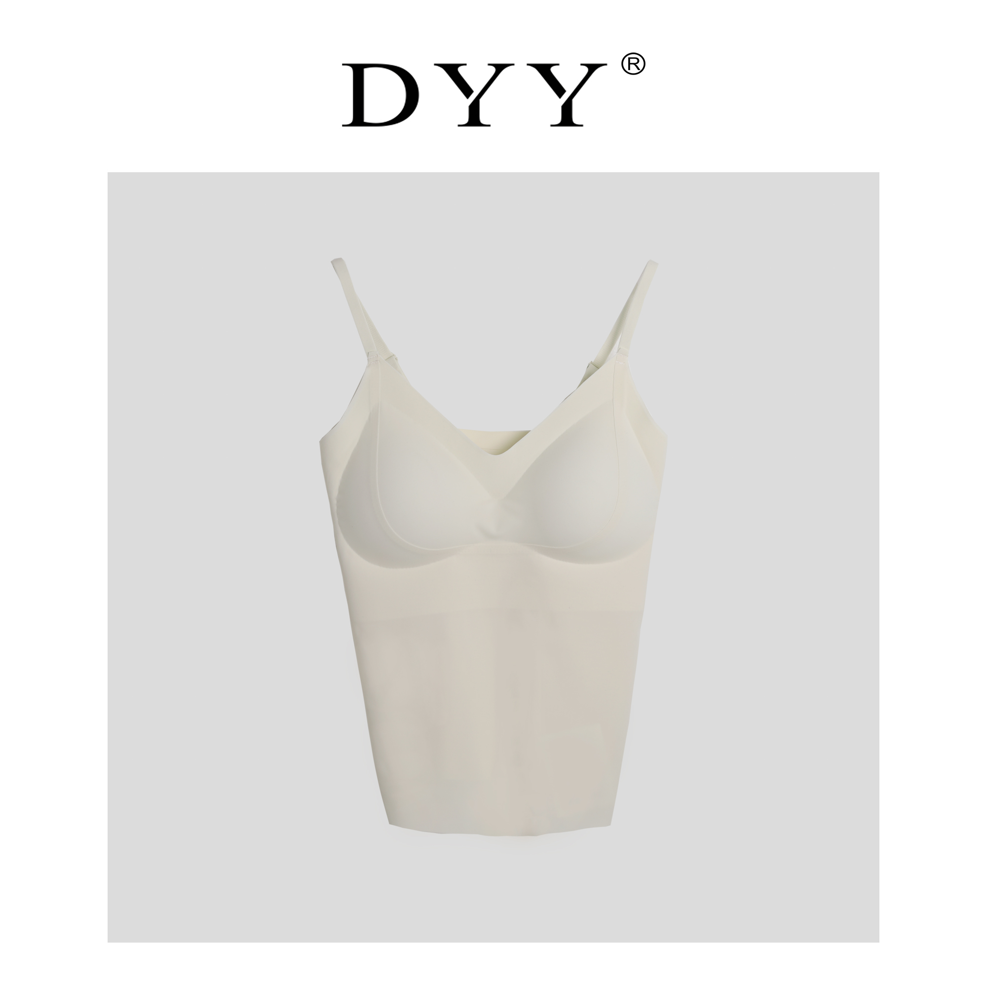 DYY品牌【泡芙】春季新款女装纯色无痕简约通勤舒适吊带美背YT991