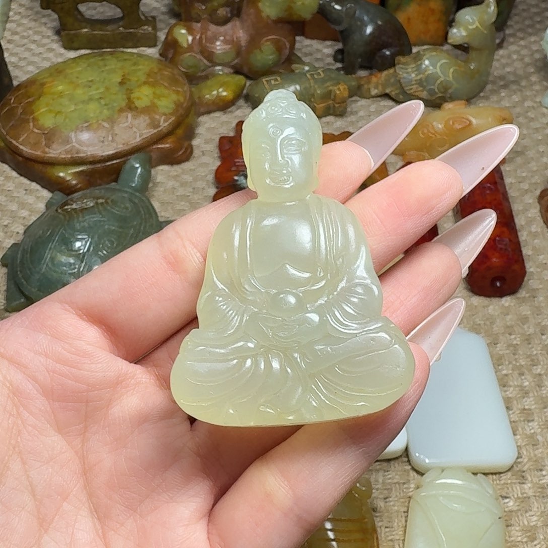 白玉菩提吊坠挂件