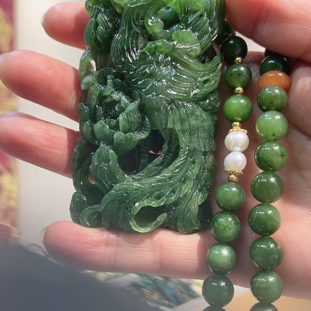 和田玉（糖玉）颈饰未镶嵌