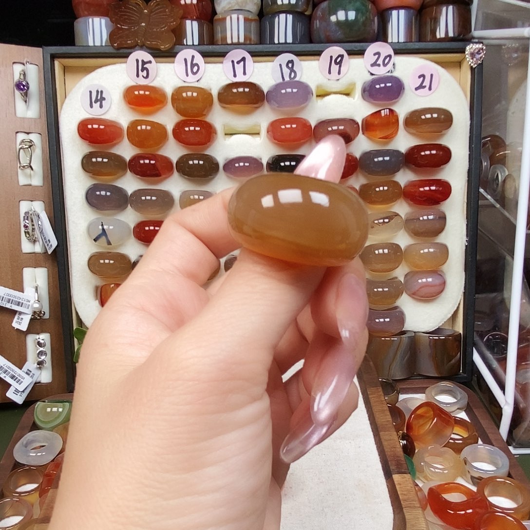 L****玛瑙/玉髓未镶嵌戒指